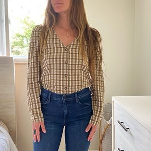 Madewell Westover Top in Sandown Plaid✨